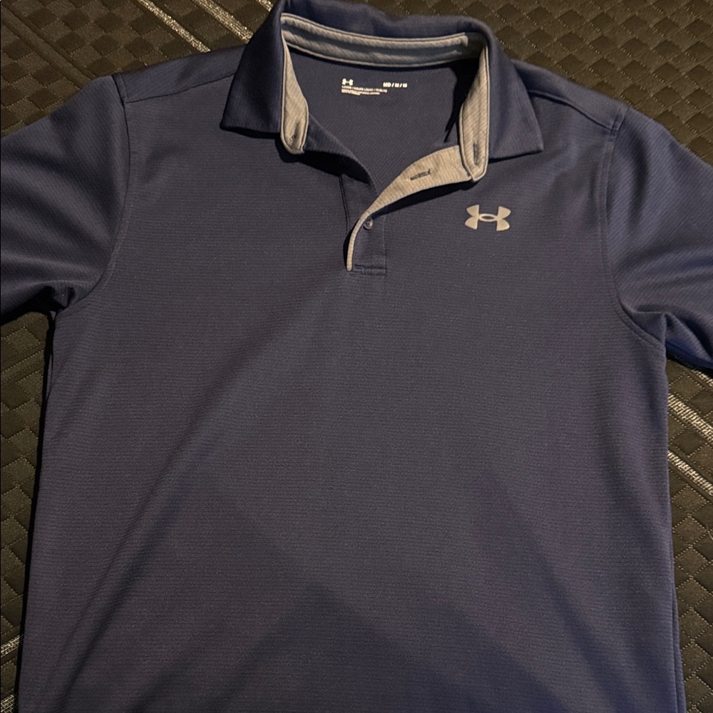 Under Armour Men's Navy and Gray Performance Polo